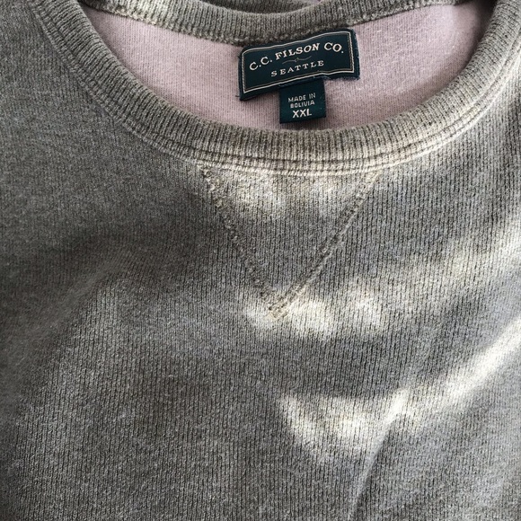 FILSON crewneck sweater, 80% cotton, 20% wool - Picture 2 of 6